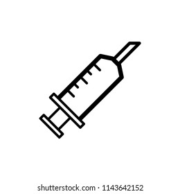 Syringe icon vector design template.