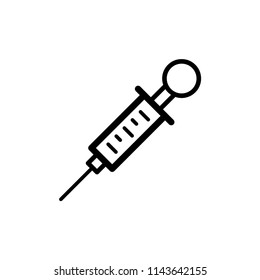 Syringe icon vector design template.