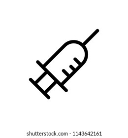 Syringe icon vector design template.