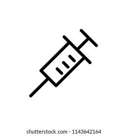 Syringe icon vector design template.