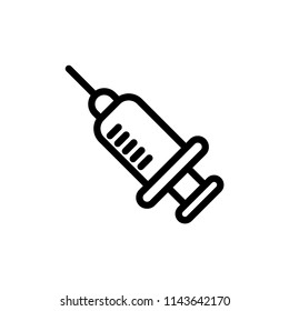 Syringe icon vector design template.
