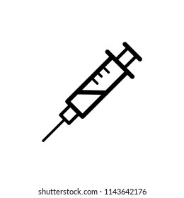 Syringe icon vector design template.