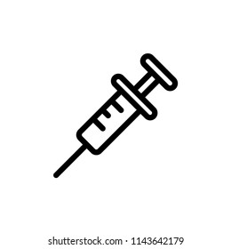 Syringe icon vector design template.