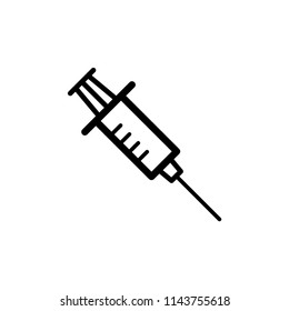 Syringe icon vector design template.
