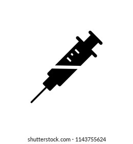 Syringe icon vector design template.