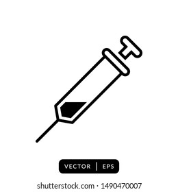 Syringe Icon Vector Design Template