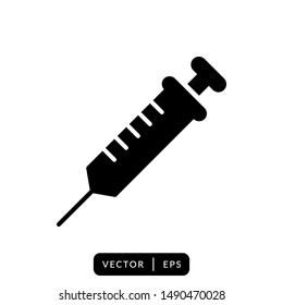 Syringe Icon Vector Design Template