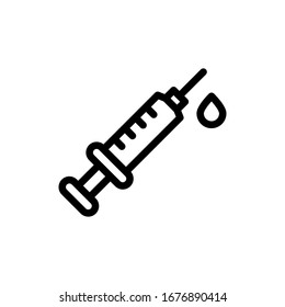 Design-Vorlage für die Vektorillustration von Spritzen