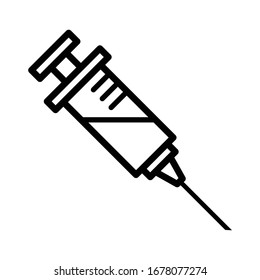 Syringe icon vector design template