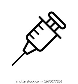 Syringe icon vector design template