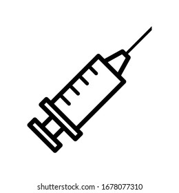 Syringe icon vector design template