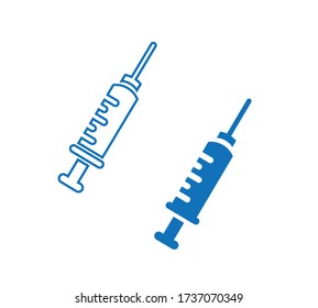 Syringe icon vector design template