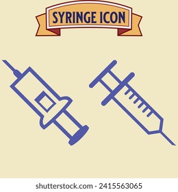 syringe icon vector design template
