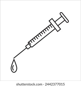 syringe icon vector design template