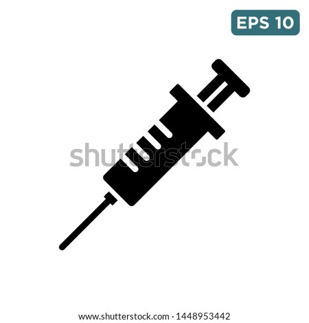 syringe icon vector design template