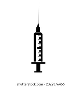 Syringe Icon Vector. Doctors often use syringes to prevent and treat malignant diseases.