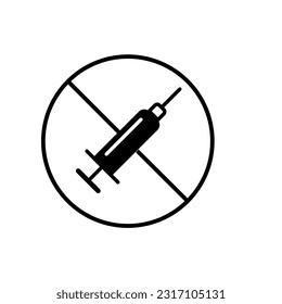 
Vector de iconos de la jeringa. Los médicos suelen usar agujas para prevenir y tratar enfermedades malignas.