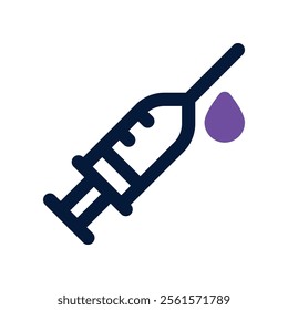 syringe icon. vector dual tone icon for your website, mobile, presentation, and logo design.