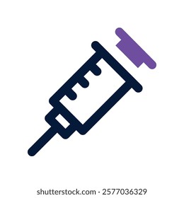 syringe icon. vector dual tone icon for your website, mobile, presentation, and logo design.