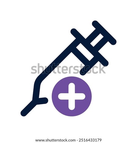 syringe icon. vector dual tone icon for your website, mobile, presentation, and logo design.