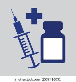 Syringe icon vector free download