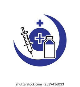 Syringe icon vector free download