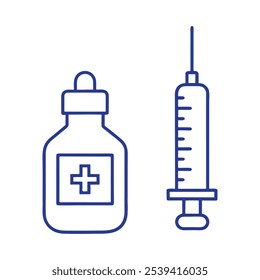 Syringe icon vector free download