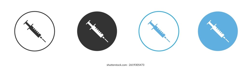 Syringe icon Vector Graphic set