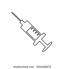 Syringe Icon Vector Illustration