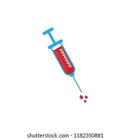  Syringe icon. vector illustration