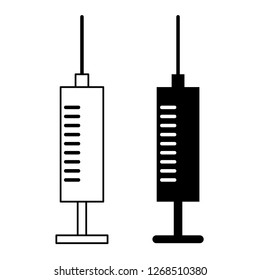 syringe icon. vector illustration
