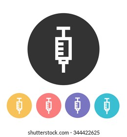syringe icon. vector illustration