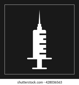syringe icon. syringe vector illustration