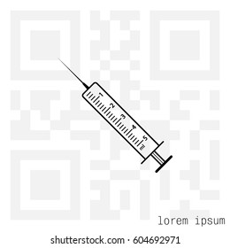 syringe icon. vector illustration