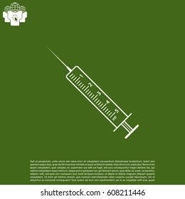 syringe icon. vector illustration