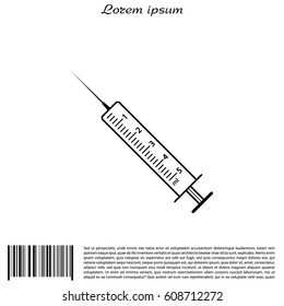 syringe icon. vector illustration