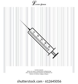 syringe icon. vector illustration