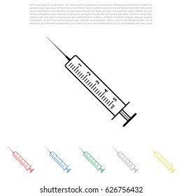 syringe icon. vector illustration