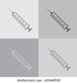 syringe icon. vector illustration
