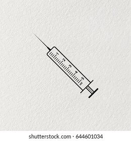 syringe icon. vector illustration