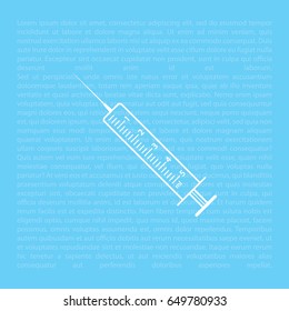 syringe icon. vector illustration