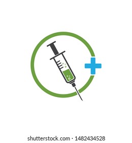 syringe icon vector illustration design template
