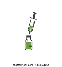 syringe icon vector illustration design template