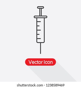 Syringe Icon Vector Illustration Eps10