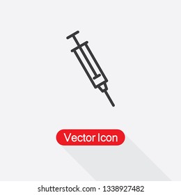 Syringe Icon Vector Illustration Eps10