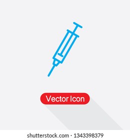 Syringe Icon Vector Illustration Eps10