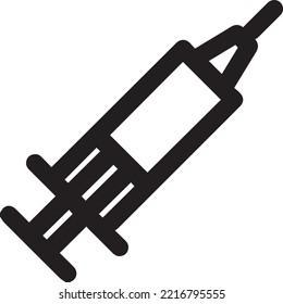 Syringe Icon Vector Illustration. Injection Sign.
