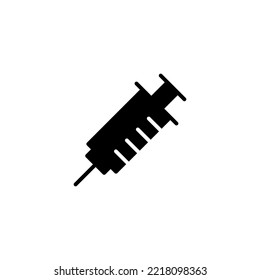Syringe icon vector illustration. injection sign and symbol. vaccine icon