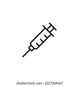 Syringe icon vector illustration. injection sign and symbol. vaccine icon