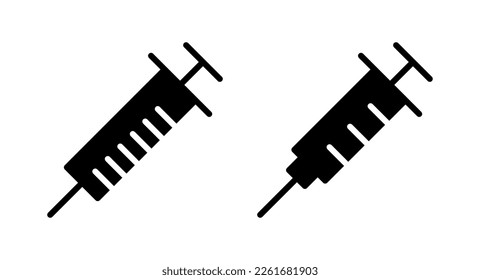 Syringe icon vector illustration. injection sign and symbol. vaccine icon
